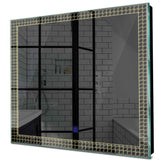 Specchio LED Quadrato | Pulsante touch | Luce bianca calda - Reyze Serie Official Modello 3